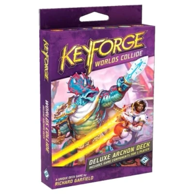 Image of Fantasy Flight Games FFGKF06 KeyForge: Worlds Collide Deluxe Deck, Mixed Colours