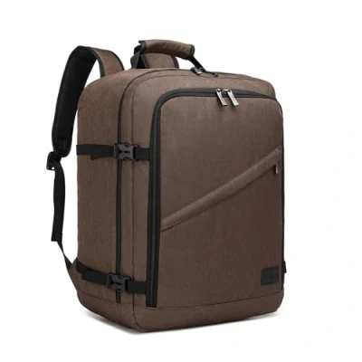 Image of Kono Cabin Bag 45x36x20CM Underseat Carry on Travel Backpack Size 30L Backpacks(Brown)