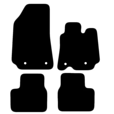 Image of Carsio Carpet Car Mats For Renault Arkana 2021+ Onwards Tailored Fit Floor Mat Set Complete Accessory Black Custom Fitted All Weather, Anti Slip Backing &amp; Grey Trim