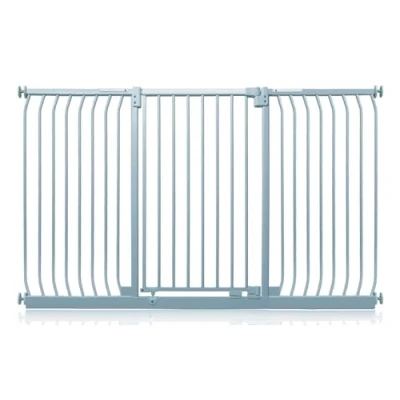 Image of Safetots Extra Tall Elite Safety Gate, 179cm 188cm, Matt Grey, 96.8cm in Height, Pressure Fit Stair Baby Gate for Doors Hallways and Spaces, Barrier, Easy Installation