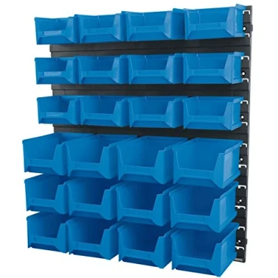 Image of Draper 24 Bin Wall Storage Unit, Small/Medium Bins