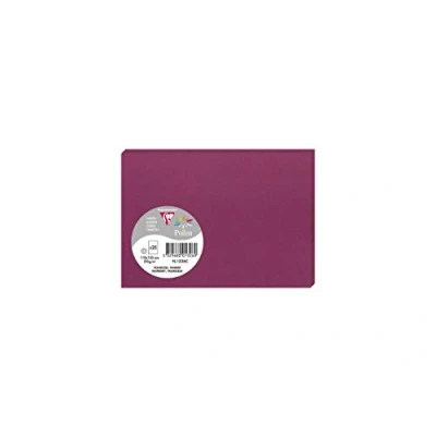 Image of Clairefontaine Ref 1326C Pollen Card (Pack of 25 Sheets) 110 x 155mm Sized, Acid Free, Inkjet &amp; Laser Compatible, Easy to Write On, 210gsm Raspberry