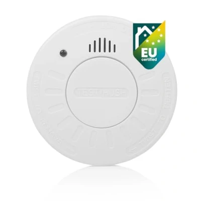 Image of Smartwares Smoke detector — 10 year battery life Q quality seal Test button 85 dB