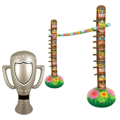 Image of FNA FASHIONS® Hawaiian Inflatable Limbo Tropical Bar Game &amp; Champion Trophy Party Supply