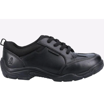 Image of Hush Puppies Alvin School Shoe Senior Uniform, Black, 3 UK