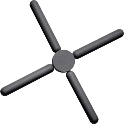 Image of Westmark Foldable trivet practical to put hot pots and bowls on, for camping or at home Ø 22 cm silicone, PA