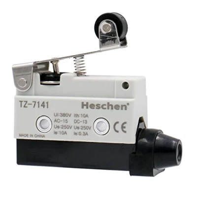 Image of Heschen Horizontal limit switch TZ 7141 momentray short roller lever actuator AC 380V 10A single pole