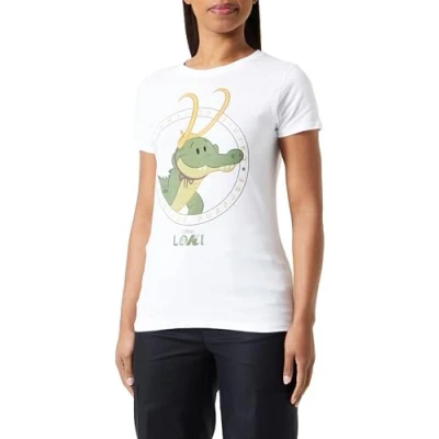 Image of Marvel Women&#039;s Wolokimts015 T Shirt, White, XXL