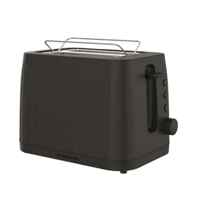 Image of Hamilton Beach Toaster 2 Slice, Stealth, Integrated Warming Rack, 8 Browning Levels, Centering Function, Extra Wide Slots, Defrost, Reheat &amp; Cancel Functions, 870W HBT3230B, Matte Black