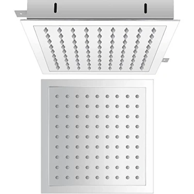Image of Milano Arvo Modern 280mm Square Ceiling Mounted Recessed Shower Head Chrome
