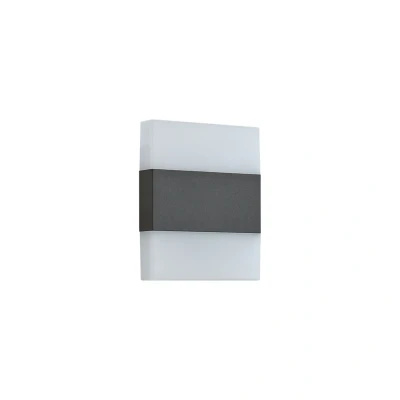 Image of Lindby LED outdoor wall light Branor, aluminium, dark grey, IP54