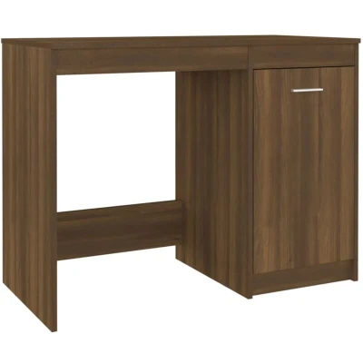 Image of vidaXL Desk Brown Oak 100x50x76 cm Engineered Wood