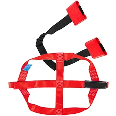 Image of Oldbones Universal Motorcycle Rear &amp; Front Wheel Transport Tie Down Strap Red