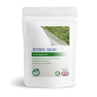 Image of Dong Quai 2000mg Extract 100 Tablets (Vegan) Angelica Sinensis, Female Ginseng, Menopause Support