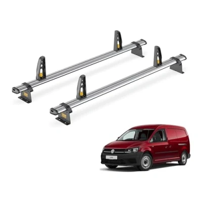 Image of Van Guard Trade Roof Rack for VW Caddy (2015+) 2 Steel Bars [Only Suitable Maxi] UltiBar SB299