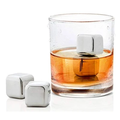 Image of blomus Icecube Set Lounge 4 pcs, Stainless Steel, Silver, 10 x cm
