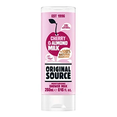 Image of Original Source Vegan Cherry and Almond Shower Milk with Natural Fragrance, (250 ml x 6 Bottles), 100103434