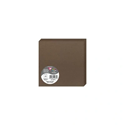 Image of Clairefontaine Ref 12879C Pollen Folded Card (Pack of 25 Sheets) 135 x 135mm Sized, 210gsm Card, Inkjet &amp; Laser Printer Compatible, Acid Free Nectar