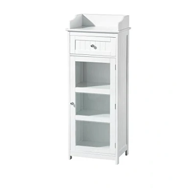 Image of Premier Housewares Portland Floorstanding Cabinet, 119 x 45 33 cm White