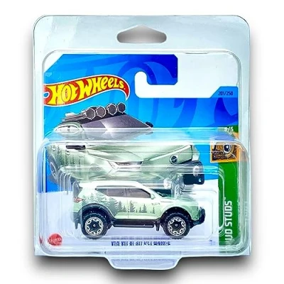 Image of Hot Wheels Volvo XC40 Recharge (Light Green) 5/5 Mud Studs 2023 201/250 (Short Card) COMES IN A KLAS CAR KEEPER PROTECTOR COLLECTORS CASE HKG55