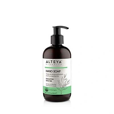 Image of Alteya Hand Soap Eucalyptus &amp; Tea Tree 250 ml USDA Certified Organic Pure Natural and Body Wash