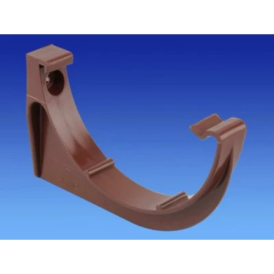 Image of Wavin OSMA Roundline Gutter Support Bracket Pack of 3 112mm Brown 0T019x3n