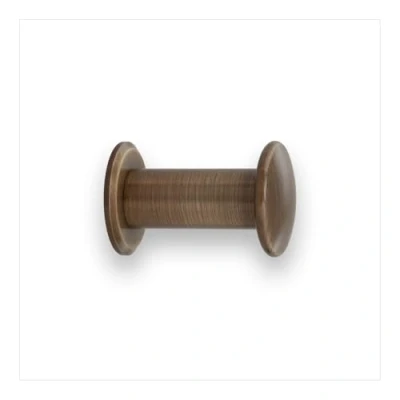 Image of EVI Herrajes Bathroom Hanger Brass Wall Antique Leather Finish for Hanging Clothes, Coats or Towels Towel Rack with Invisible Screw 188CBLCU