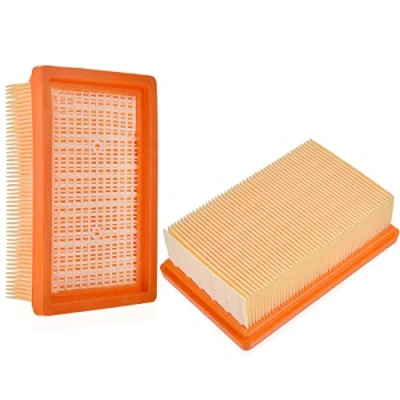 Image of 2 Pack filter Replacement Parts for Karcher WD4, WD5, WD6, MV4, MV5, MV6 Wet &amp; Dry Vacuum Cleaner Accessories, Flat Pleated Premium