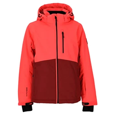 Image of WHISTLER Unisex Kid&#039;s Gigi Ski Jacket, 5004 Fiery Coral, 128