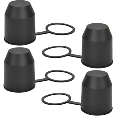 Image of 4 PCS Trailer Hitch Ball Cover, Protection Cap Tow Cover 50mm,Trailer Cap,Tow Bar for Caravan,Cars,Trucks,Trailers