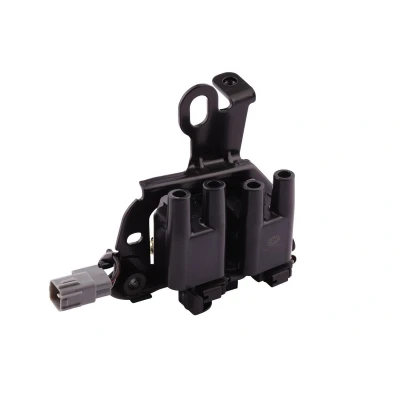 Image of 2730123700 Ignition coil HELLA 5DA 358 057 891 3 pin connector Double Coil, incl. plug HYUNDAI: Coupe II, Tiburon