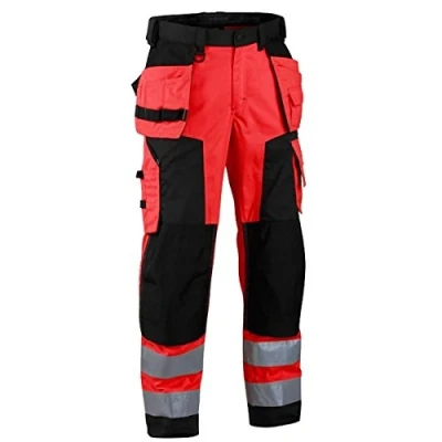 Image of Blakläder 156725175599D116 Size D116 Cl.2 &quot;Winter&quot; Softshell Trousers Red/Black