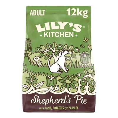 Image of Lily’s Kitchen Made with Natural Ingredients Adult Dry Dog Food Shepherd’s Pie Balanced Recipe 12kg Bag