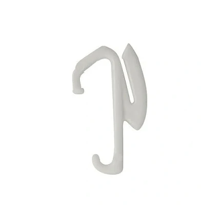 Image of Sologlyde Curtain Track Gliders White Plastic Rail Runner Hooks (30)