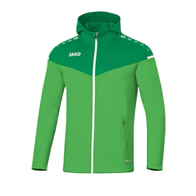 Image of JAKO Women&#039;s Champ 2.0 Hooded Jacket, Soft Green/Sports Green, 38