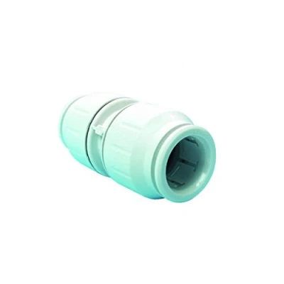 Image of Primaflow 90003009 JG Speed Fit Coupling, White, 15 mm, Set of 2 Pieces