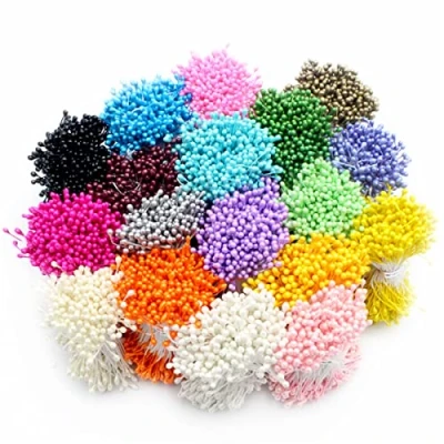 Image of LKXHarleya 1000 pcs Artificial Flower Stamen Double Heads Home Craft Decoration