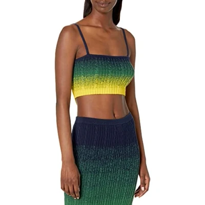Image of The Drop Women&#039;s Viv Ombre Bralette, Navy Ombre, 3XL Plus