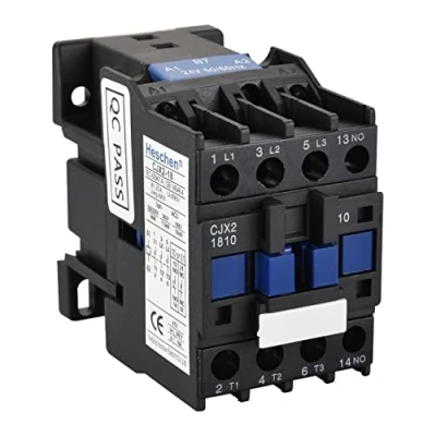 Image of Heschen AC Contactor, CJX2 1810, 24V 50/60Hz Coil, 3P, 3 Pole, Normally Open, Ie 18A, Ue 380V