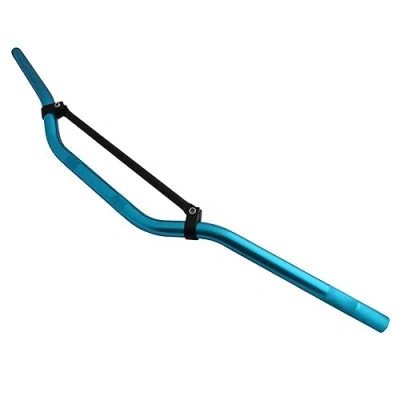 Image of Universal 22mm 7/8&quot; Motorcycle Handlebars with Cross Brace Bar Motocross, Streetfighter, Supermoto, Enduro Blue