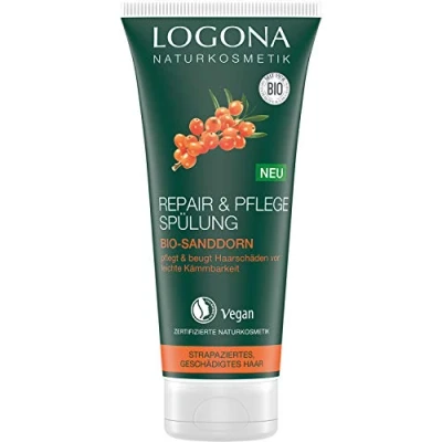 Image of LOGONA Naturkosmetik &amp; Care Conditioner Organic Sea Buckthorn Intesive for Dry, Damaged Hair Reaperted, 200 ml