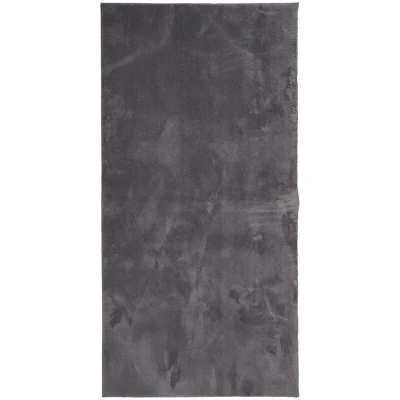 Image of vidaXL Rug HUARTE Short Pile Soft and Washable Anthracite 100x200 cm