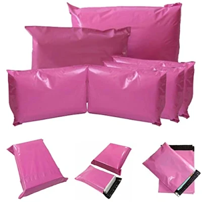 Image of BBP Express A3 Pink Mailing Bags Peel Self Seal Envelopes for Postal Gift Posting Poly Postage Shipping (12x16 / 305x406mm)