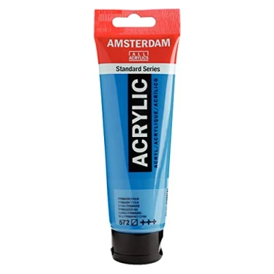 Image of Amsterdam Standard Series Acrylic Tube 120 ml Primary Cyan 572 (17095722)