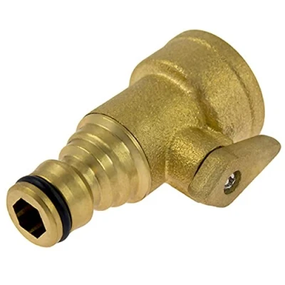 Image of Darlac Shut Off Valve Hose Fitting Solid Brass Garden for Hoses Remotely Manage Water Flow Around The