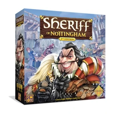 Image of CoolMiniOrNot Inc Sheriff of Nottingham 2nd Edition Board Game Ages 14+ 3 6 Players 60+ Minutes Playing Time