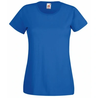 Image of Fruit of the Loom Valueweight T Lady Fit Women&#039;s Shirt Blue L