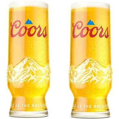 Image of TUFF LUV Official 2021 Coors Light Half Pint Beer Glass [Set of 2]