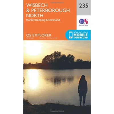 Image of Explorer 235 Wisbech &amp; Peterborough North Map With Digital Version