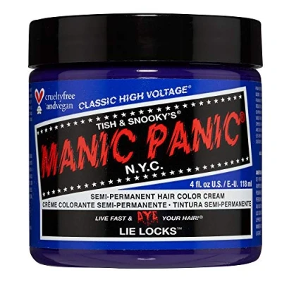 Image of Manic Panic Lie Locks Classic Creme Vegan Cruelty Free Blue Semi Permanent Hair Dye 118ml